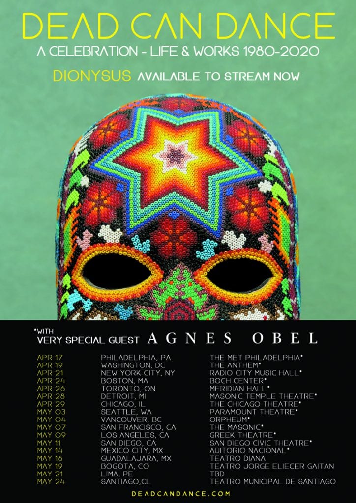 Dead Can Dance tour poster 2020