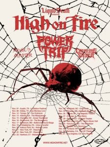 High On Fire tour flyer