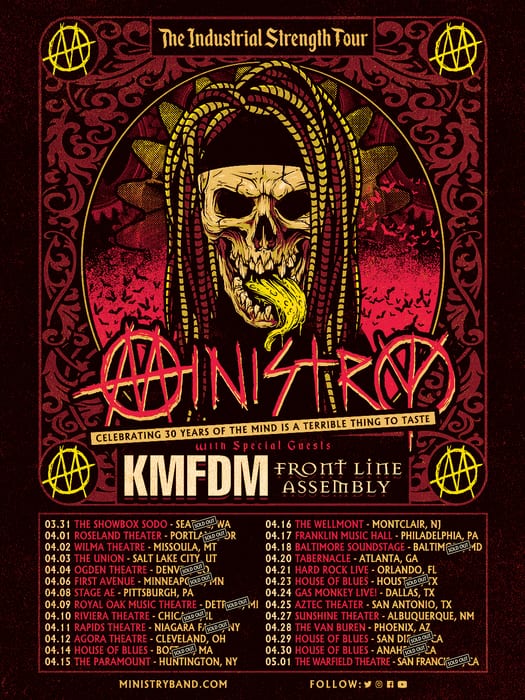 Ministry tour dates